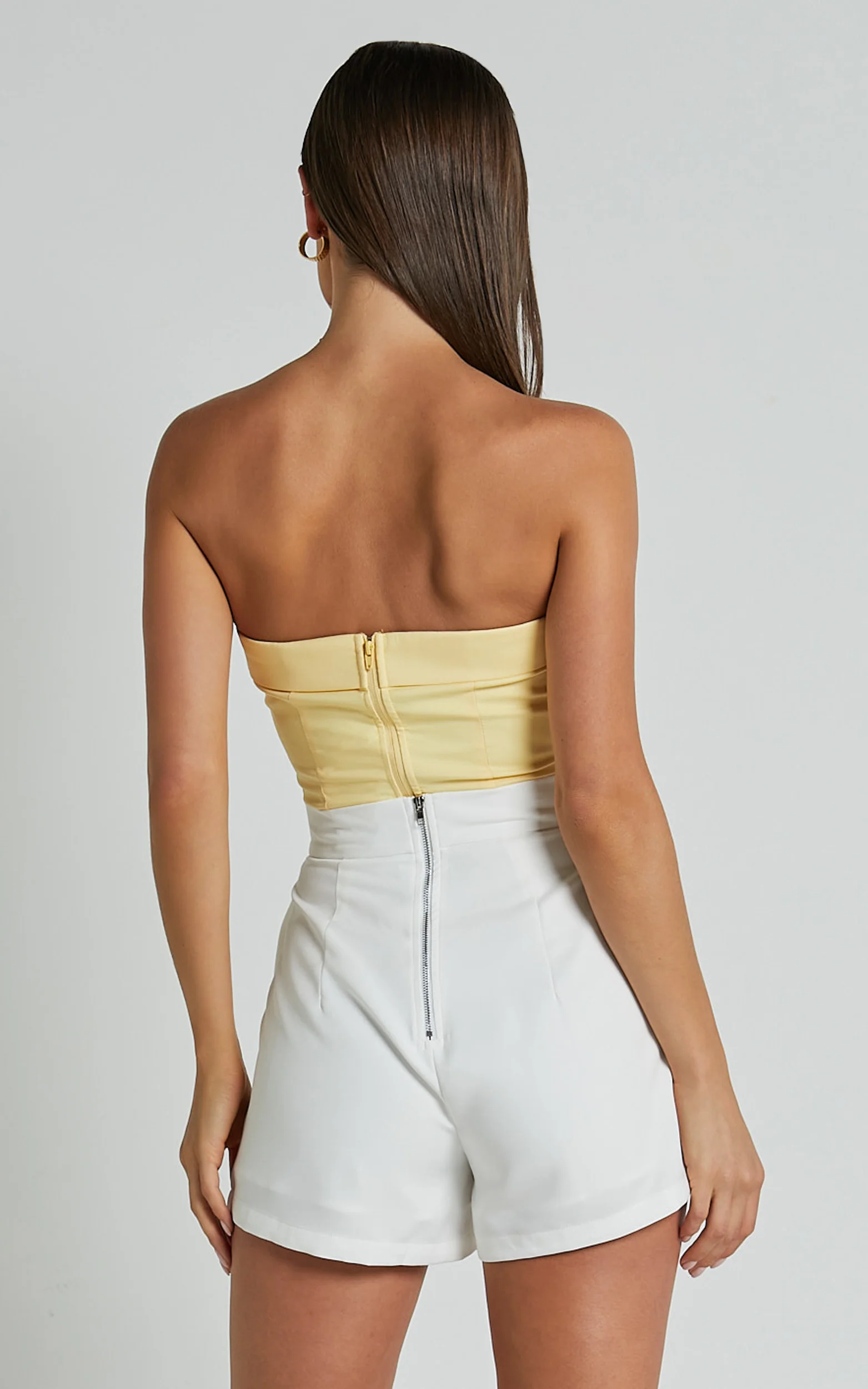 Along The Ride Mini Shorts - Tailored Shorts in White - Image 8