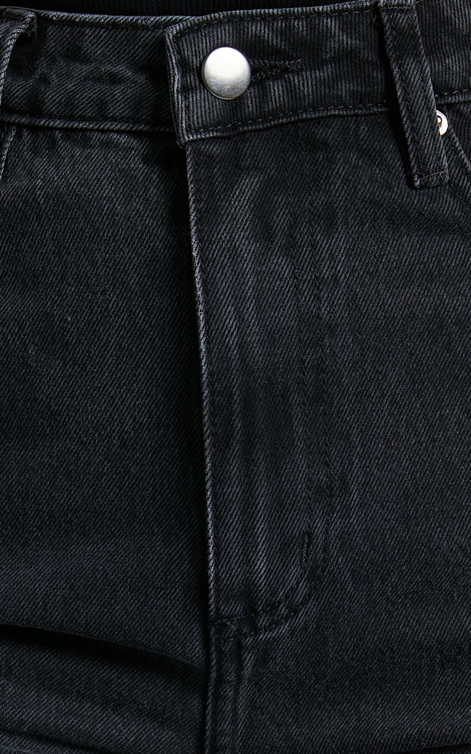 Billie Jeans - High Waisted Cotton Distressed Mom Denim Jeans in Black Wash - Image 7