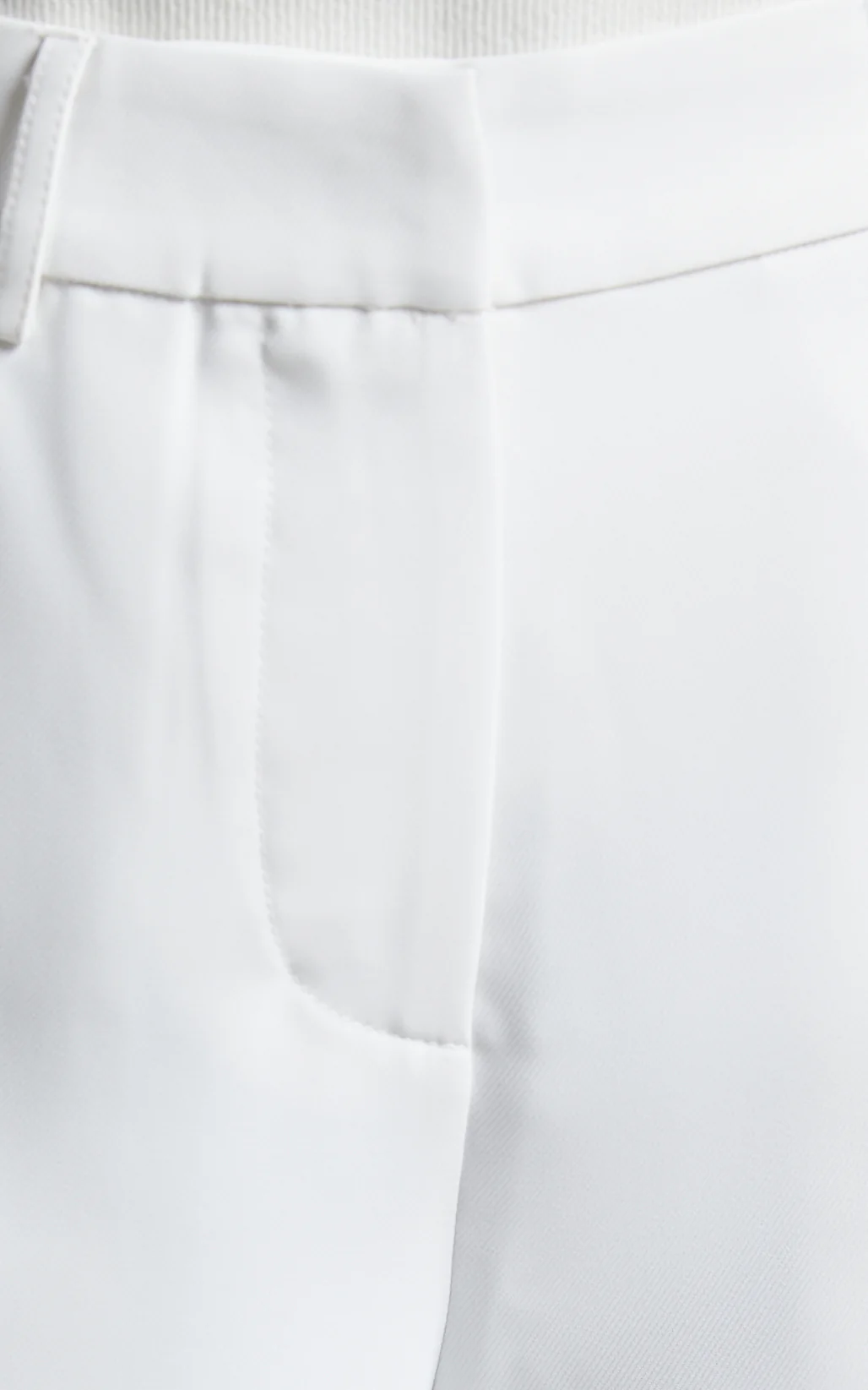 Bonnie Pants - High Waisted Tailored Wide Leg Pants in White - Image 9