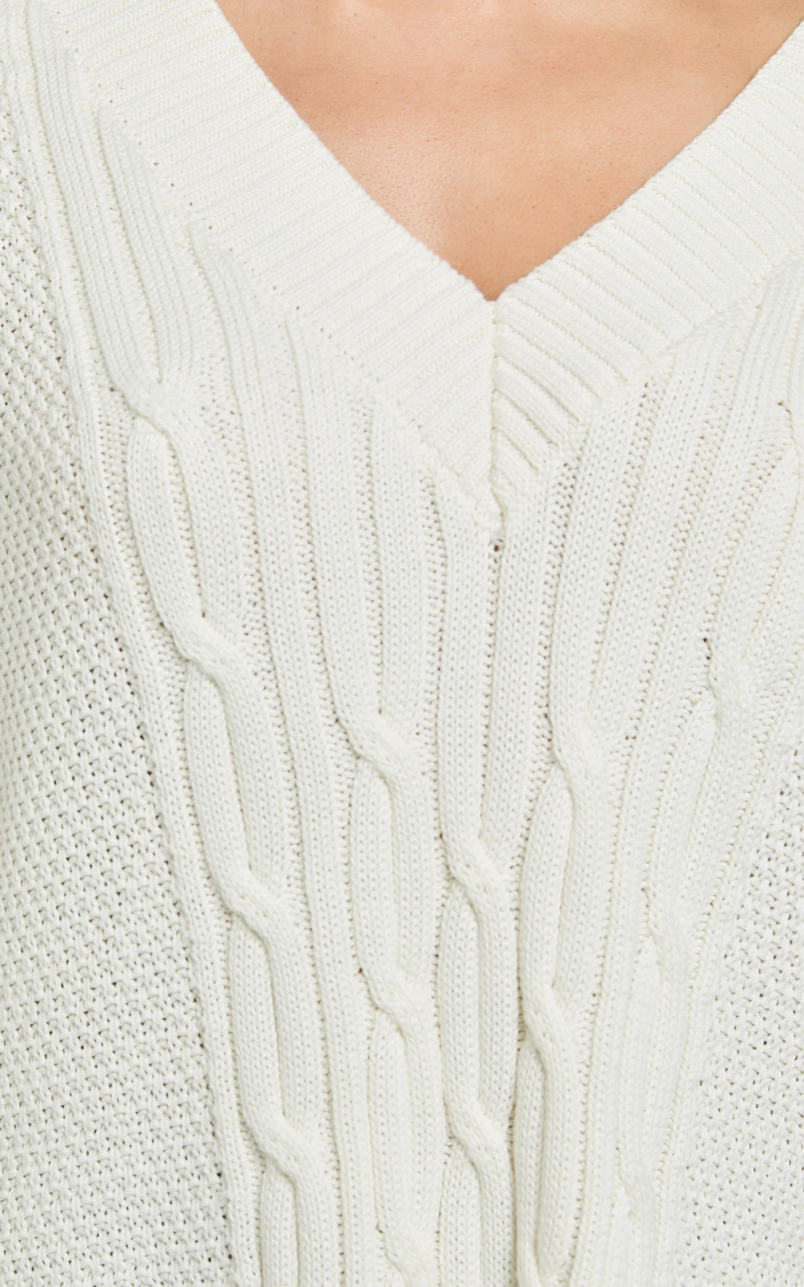 Cadha Vest - Knit Sweater Vest in Cream - Image 5