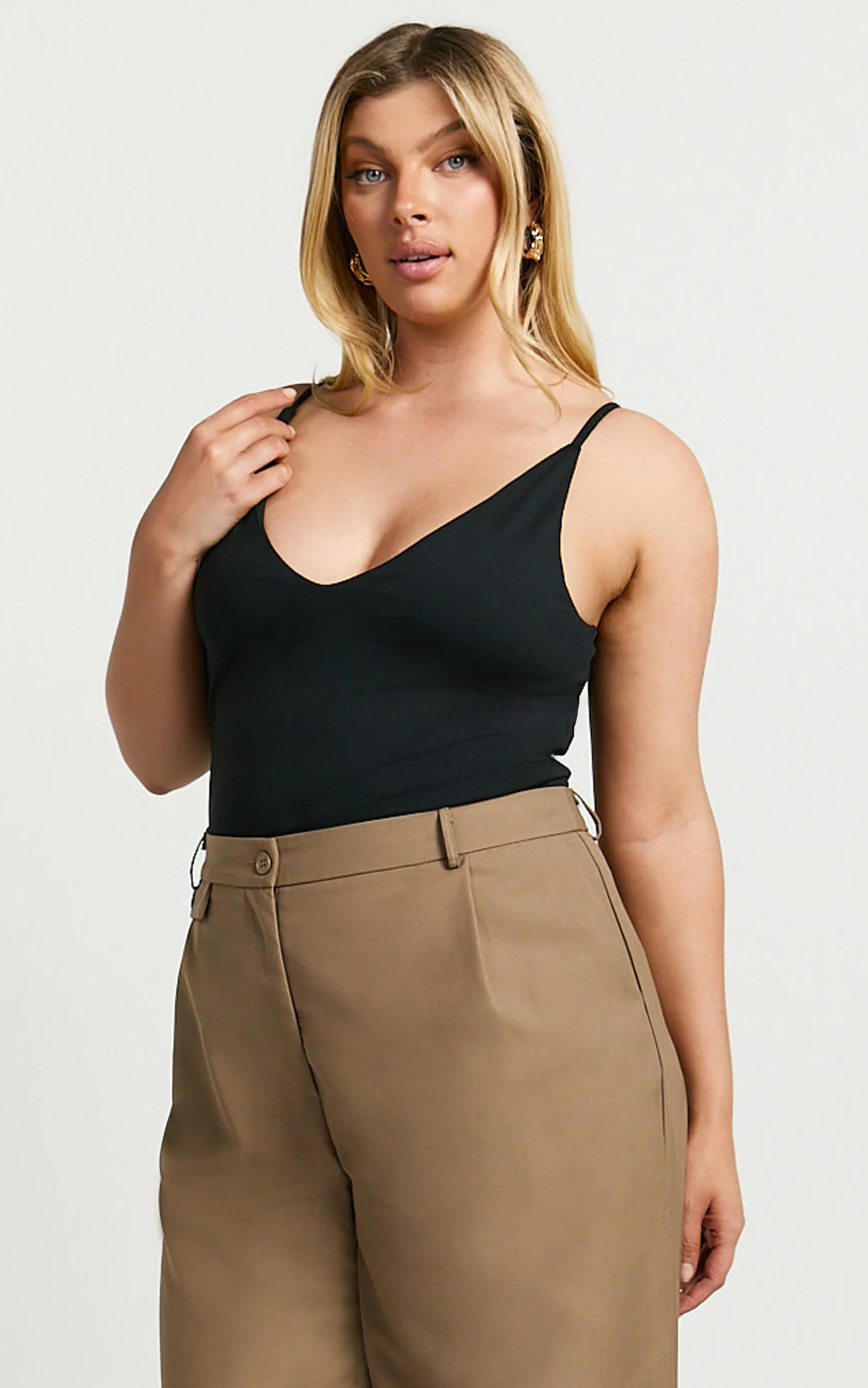 Cady Top - Scoop Neck Top in Black - Image 7