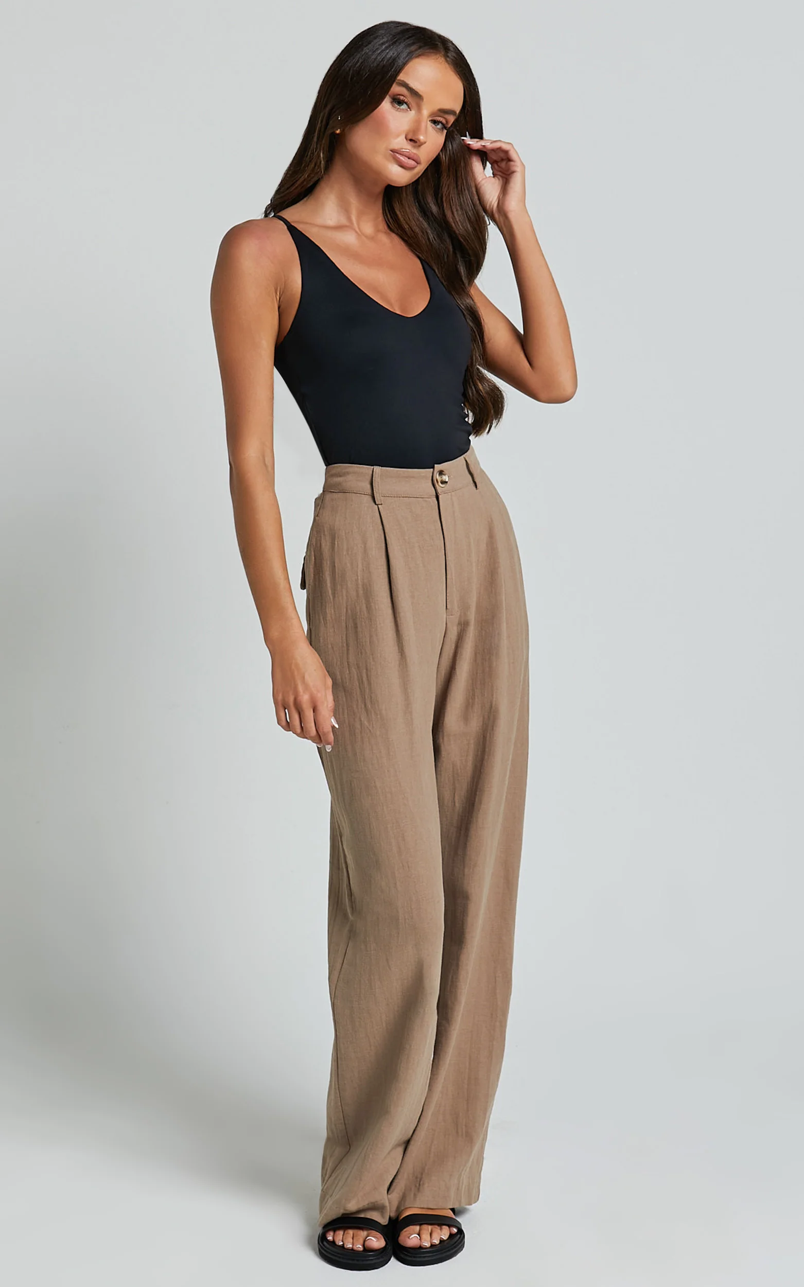 Cady Top - Scoop Neck Top in Black - Image 9