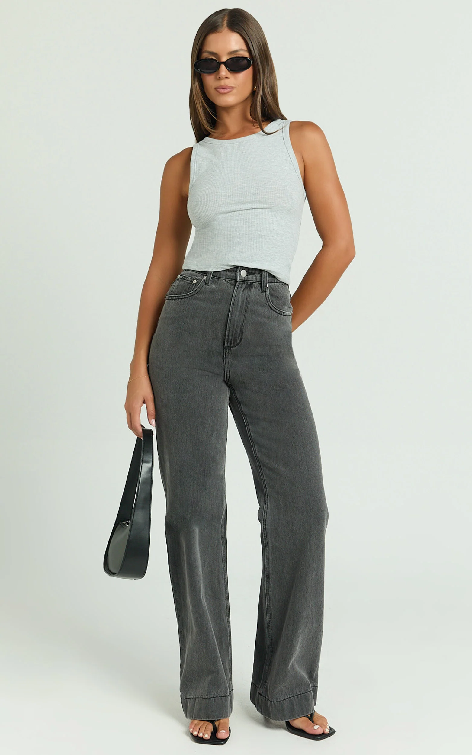 Can't You Tell Top - Ribbed Tank Top in Grey - Image 4