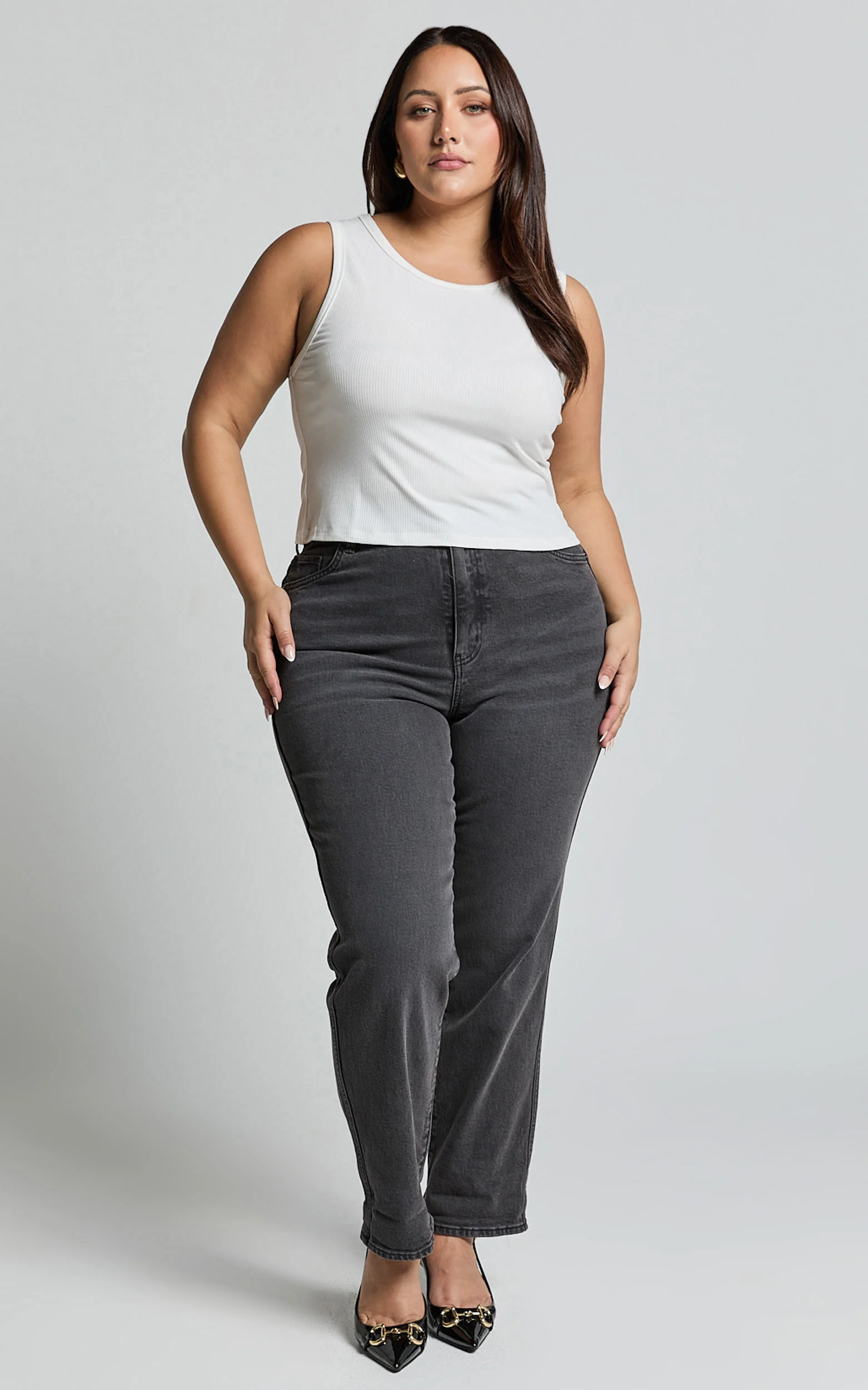 Can't You Tell Top - Ribbed Tank Top in White - Image 4