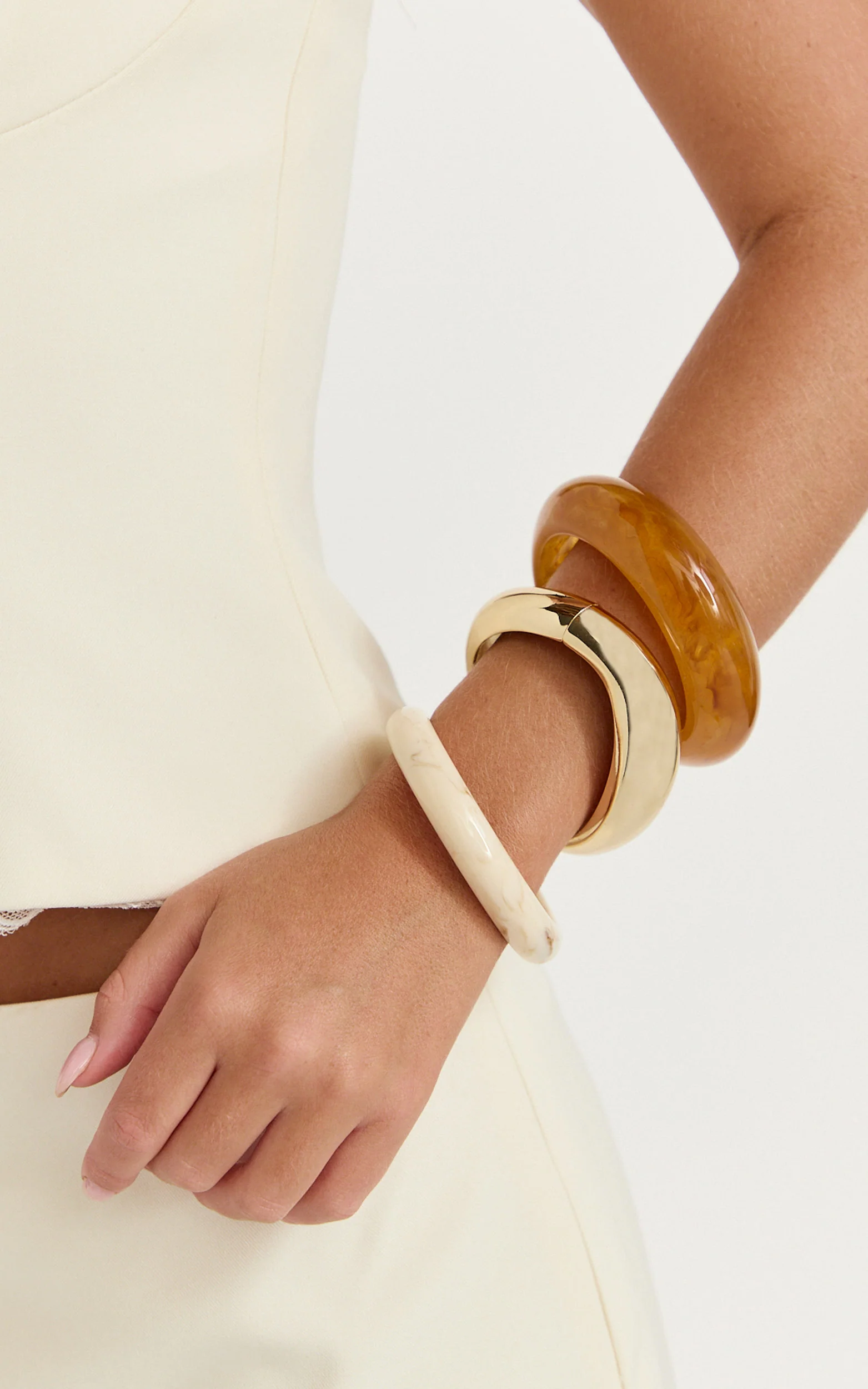 Claudette Bangle - 3 Pack Bangle in Gold - Image 3