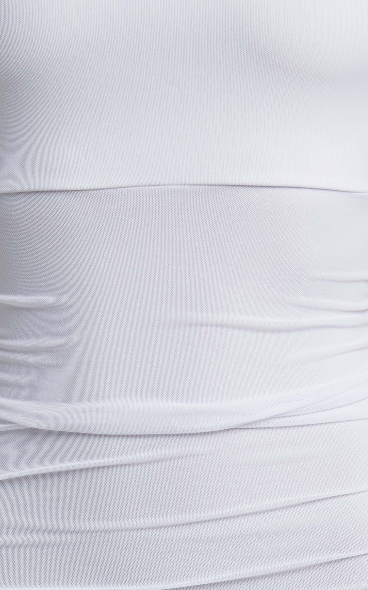 Coming For You Midi Dress - Mesh Dress in White Mesh - Image 5