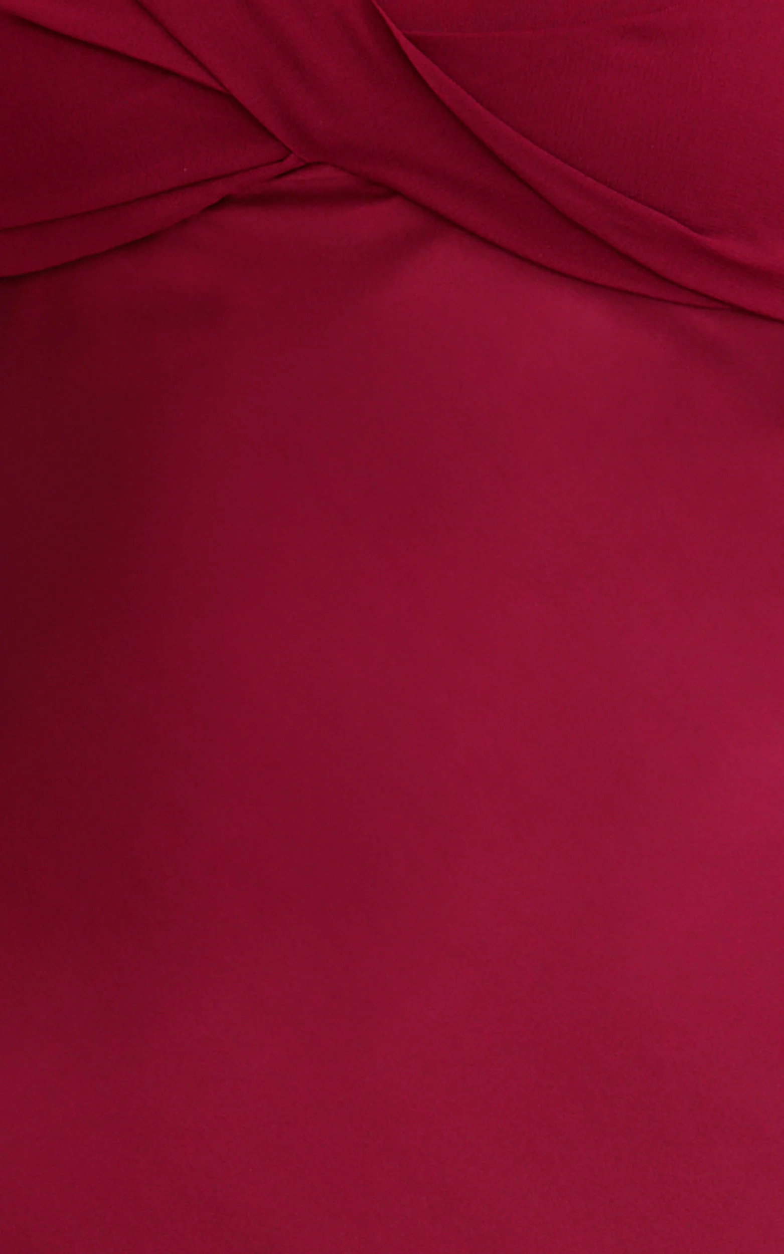 Flynn Maxi Dress - Satin Halter Sweetheart Neck Dress in Wine - Image 6