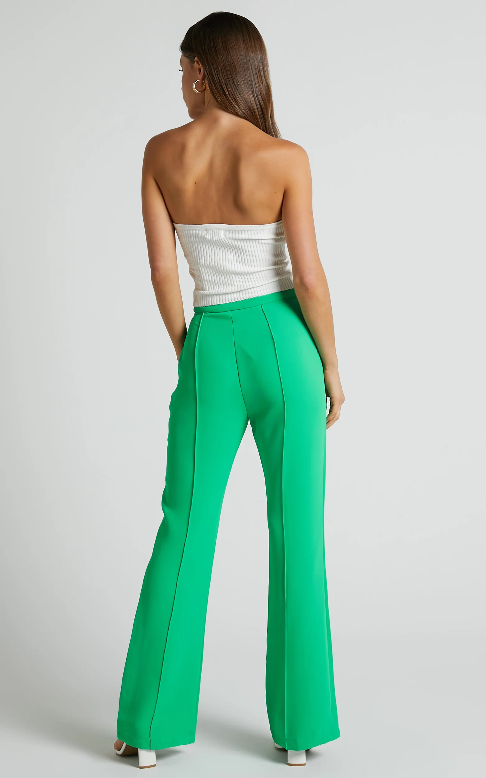 Jessa Pants - High Waisted Pants in Green - Image 6