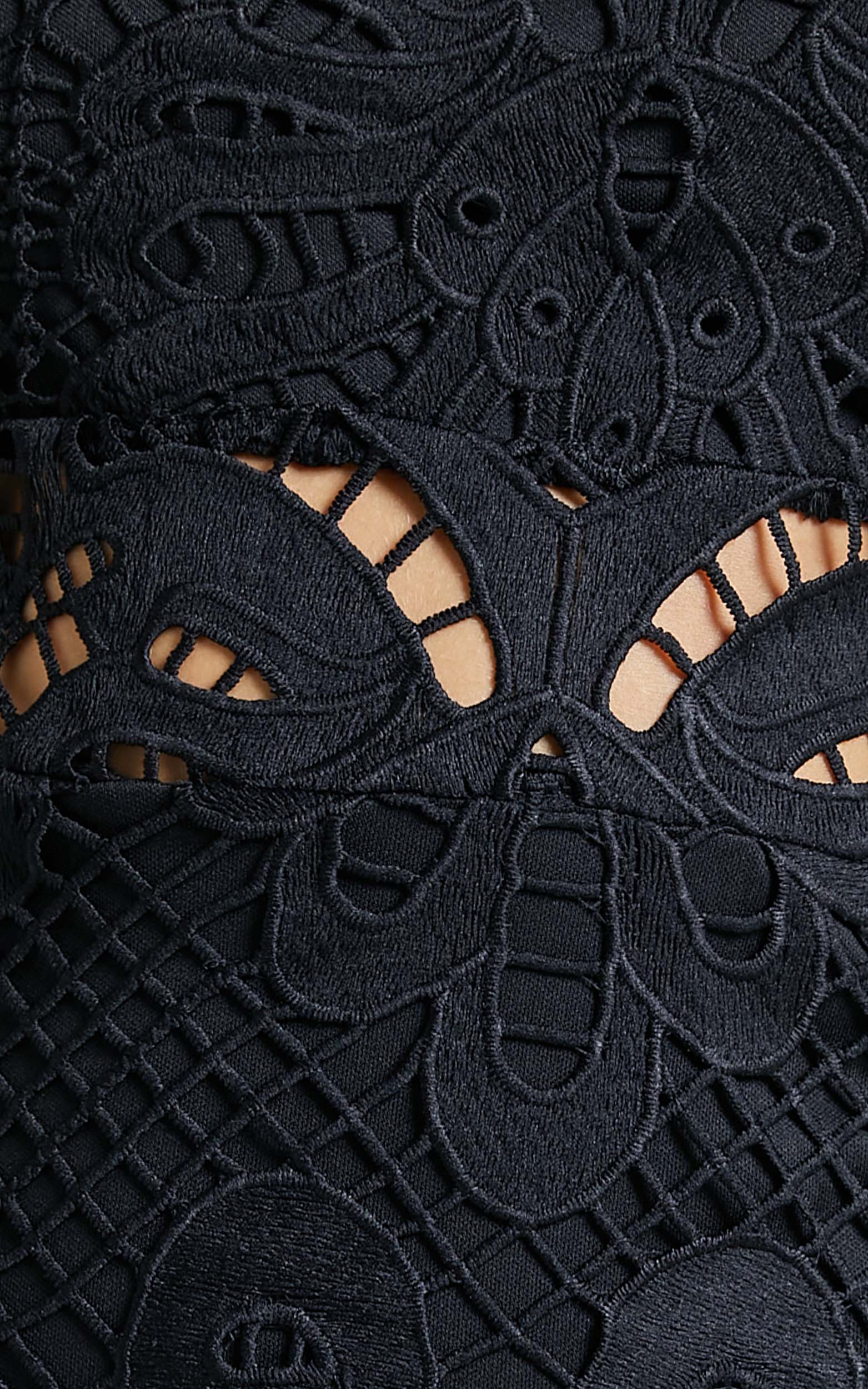 Kiss Me Now Mini Dress - Long Puff Sleeve Dress in Black Lace - Image 7