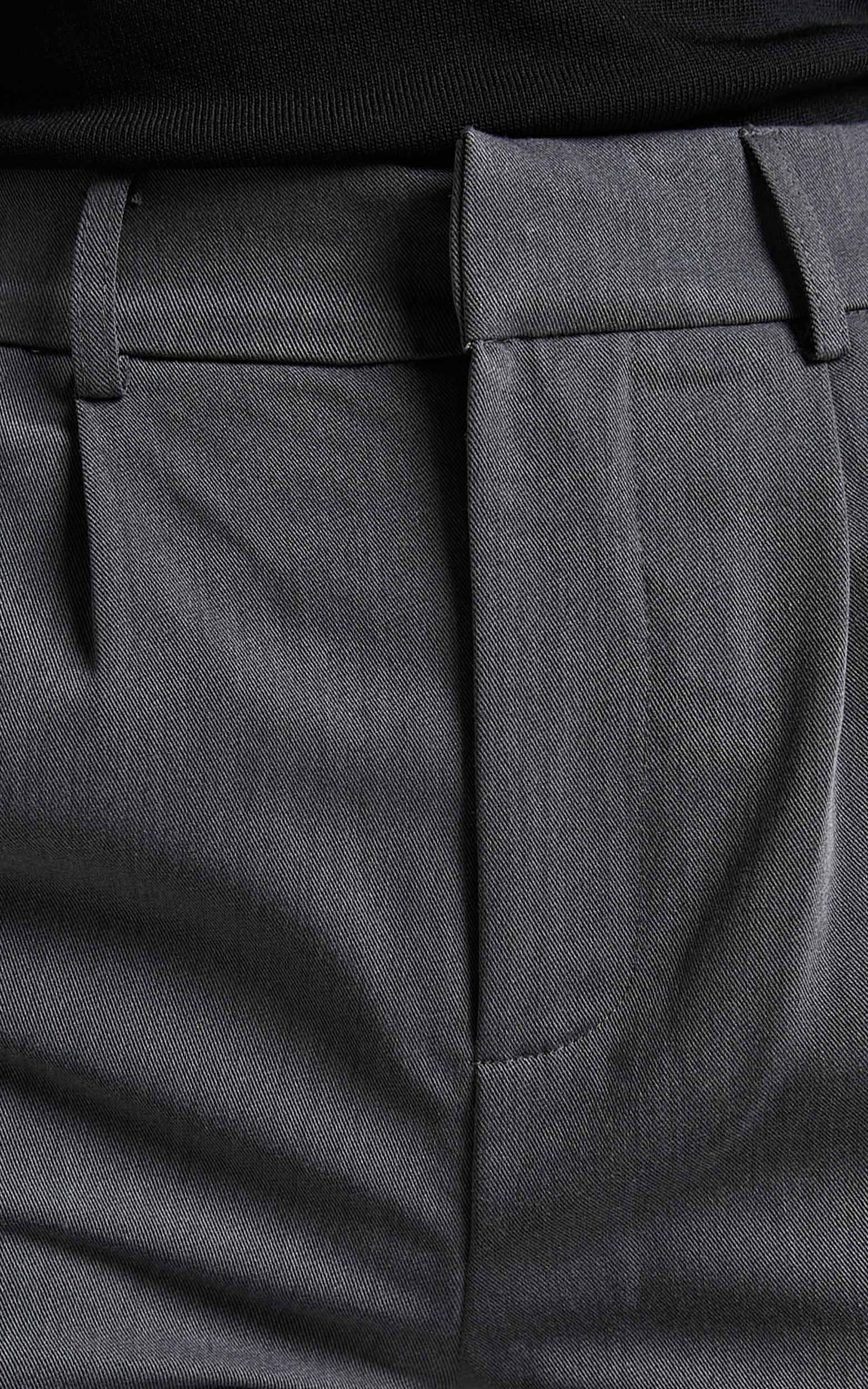 Lorcan Pants - High Waisted Tailored Pants in Charcoal - Image 7