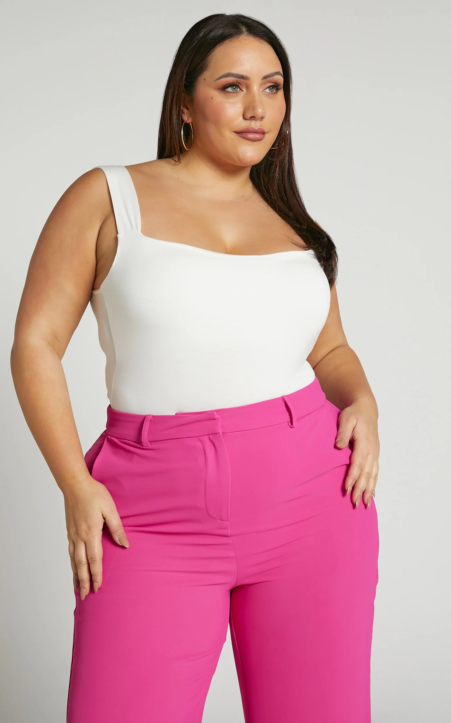 Off My Back Bodysuit - Square Neck Bodysuit in White - Image 7