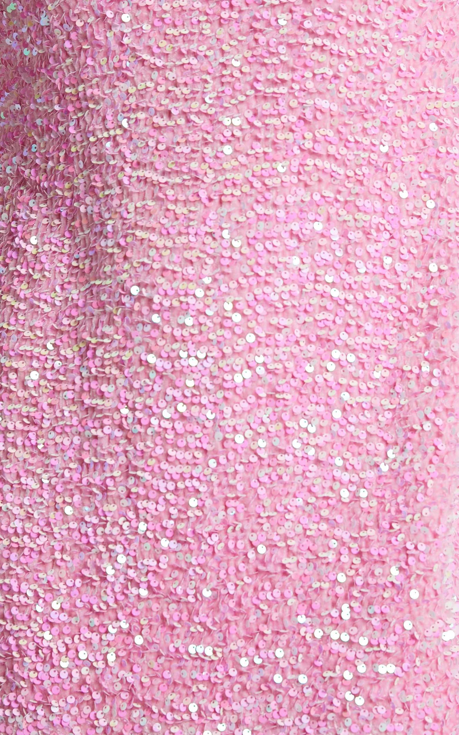 Valetta Mini Dress - Sequin low back shift dress in Pink Sequin - Image 8